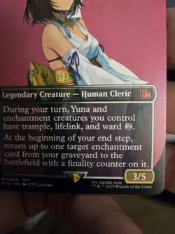 Yuna, Hope of Spira Borderless - Mythic - Final Fantasy MTG #0404 - Image 3