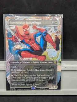 Spectacular Spider-Man X1 NM Borderless Marvel's Spider Man MTG - Image 1