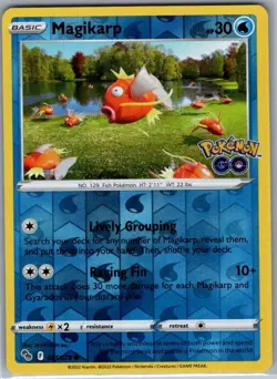Magikarp 021/078 Reverse Holo Pokemon GO - Pokemon Card - NM - Image 1