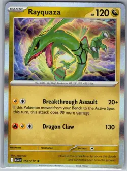 Rayquaza 153/217 Holo ME: Ascended Heroes - Pokemon Card - NM - Image 1