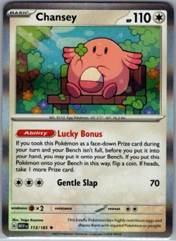 Chansey 113/165 Holo SV: Scarlet & Violet 151 - Pokemon Card - NM - Image 1