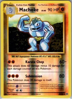Machoke 58/108 Reverse Holo XY - Evolutions - Pokemon Card - NM - Image 1