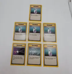 Vintage Pokemon TCG 7 Card Lot Base Trainers Potion , Energy Removal Energy Re. - Image 1