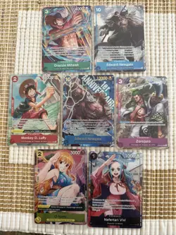 Edward Newgate Op08-043 One Piece French 1st Anniversary Full Set Zoro Luffy NM - Image 1