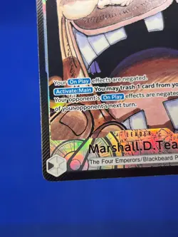 One Piece Emperors in the New World Marshall D Teach OP09-081 Parallel Leader NM - Image 5
