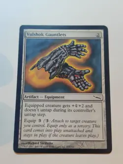 Vulshok Gauntlets Mirrodin Regular MTG LP - Image 1