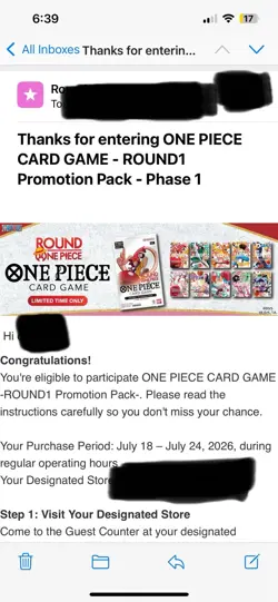 One Piece x Round 1 Promo Pack - One Piece TCG Promos PRE ORDER - Image 1