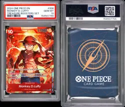 2024 ONE PIECE #006 TREASURE BOOSTER SET PROMO MONKEY D LUFFY PSA 10 GEM MINT - Image 1