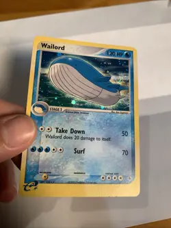 Pokemon TCG Wailord EX Sandstorm Holo Rare Card 14/109 - Image 2