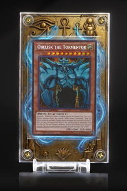 Obelisk the Tormentor YuGiHo Display Case • Extended Art • CARD NOT INCLUDED - Image 1