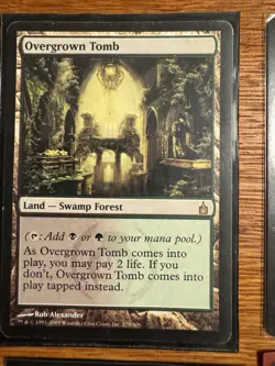 4x MTG SPANISH Overgrown Tomb Return to Ravnica RTR 243 Rare Near Mint / VLP - Image 3