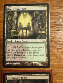 4x MTG SPANISH Overgrown Tomb Return to Ravnica RTR 243 Rare Near Mint / VLP - Image 4