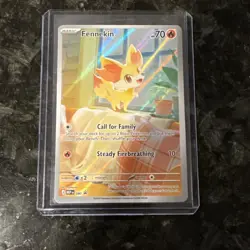 Pokemon TCG Fennekin 080 Promo Card Near Mint Condition - Image 1