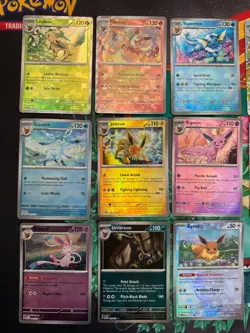 COMPLETE Eeveelution English EX And Pokeball 9 Card Sets - Prismatic Evolutions - Image 2