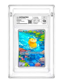 1 of 1 Custom Psyduck Pokemon Card & Slab - Gem Mint 10. - Image 1