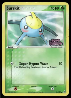 Pokemon Cards Surskit 82/110 Reverse Holo Holon Phantoms MP - Image 1