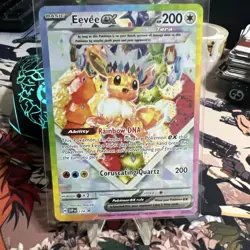 Pokemon TCG Eevee EX 174 Prismatic Evolutions Black Star Promo Card - Image 1