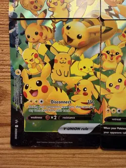 Pikachu V-UNION 4-Card Set Holo Promo SWSH139-142 English 2021 - Image 5
