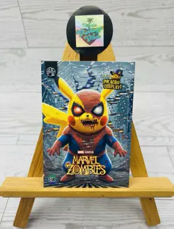 Pikachu as Marvel Zombies Cosplay Box Hit Non- Pokemon Fan Art Trading Card - Image 1
