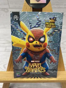 Pikachu as Marvel Zombies Cosplay Box Hit Non- Pokemon Fan Art Trading Card - Image 2