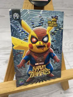 Pikachu as Marvel Zombies Cosplay Box Hit Non- Pokemon Fan Art Trading Card - Image 4