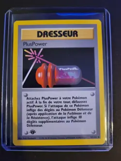 French 1st Edition Plus Power Base Set 84/102 Pokemon Card Never Played - Image 1
