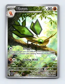 NM Vibrava 206/191 Surging Sparks Illustration Rare Pokemon Card - Image 1
