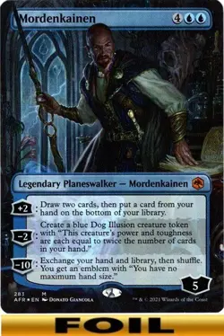 1x - Mordenkainen - FOIL BORDERLESS #283 - Forgotten Realms - NM MTG - Image 1