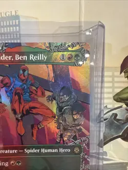 MTG Marvel Scarlet Spider Ben Reilly Rare #214 Foil | Spider-Man Hero Alt Art - Image 4