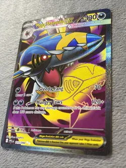 Mega Sharpedo ex 113/094 Full Art Pokemon Card Phantasmal Flames 2025 NM - Image 2