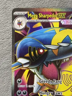 Mega Sharpedo ex 113/094 Full Art Pokemon Card Phantasmal Flames 2025 NM - Image 5