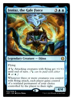 Magic MTG Inniaz, the Gale Force 12 R Jumpstart English Card Near Mint - Image 1