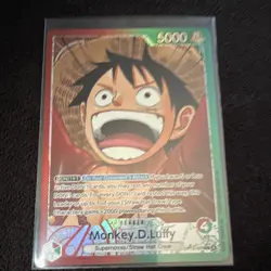 Bandai Monkey D. Luffy OP13-001 Carrying on His Will Leader Alt Art Foil 5000 - Image 1