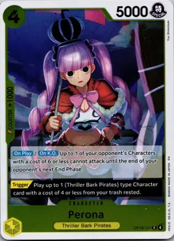 Perona OP14-111 Rare The Azure Sea's Seven One Piece Foil Near Mint - Image 1