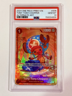One Piece Premium Booster (PRB01) - Tony Tony.Chopper Alternate Alt Art PSA 10 - Image 1