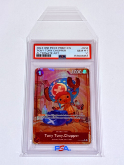 One Piece Premium Booster (PRB01) - Tony Tony.Chopper Alternate Alt Art PSA 10 - Image 3