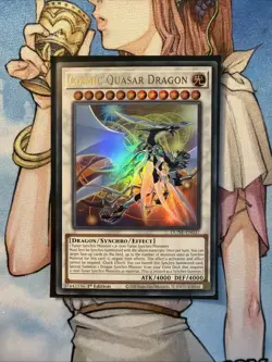 YuGiOh! DUNE-EN037 Cosmic Quasar Dragon Ultra Rare NM - Image 1