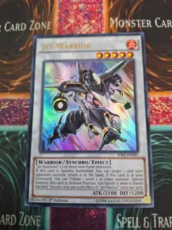 Yugioh Jet Warrior SDSE-EN041 Ultra Rare 1st Edition Near Mint - Image 1
