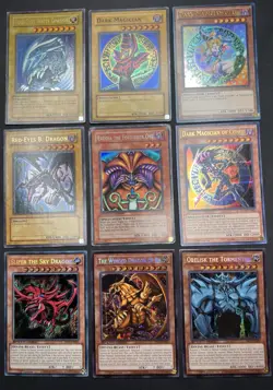 Vintage Yu-Gi-Oh Binder Collection Blue-Eyes Dark Magician Exodia Gods Sdk-001 - Image 1