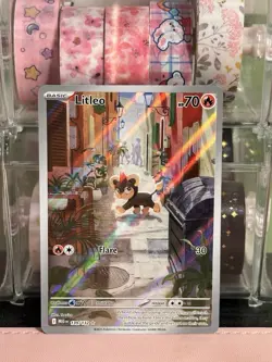 Litleo IR ILLUSTRATION RARE 139/132 Mega Evolution English Pokemon TCG - Image 1