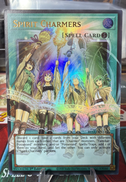 Yugioh Spirit Charmers BLGG-EN145 (EXTENDED ART) over frame UR 1st Edition NM - Image 1
