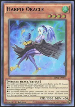 Harpie Oracle (Blue) LDS2-EN077 Legendary Duelists: Season 2 Yu-Gi-Oh NM - Image 1