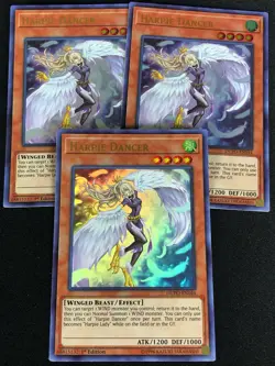 YUGIOH HARPIE DANCER DUPO-EN044 1ST ULTRA X3 - Image 1