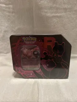 Pokemon TCG Team Rocket (Destined Rivals) Tin New & Factory SEALED Mewtwo - Image 1