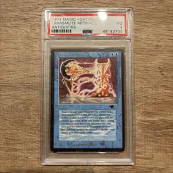 MTG Antiquities Transmute Artifact PSA 3 Graded VG Very Good Magic The Gathering - Image 1