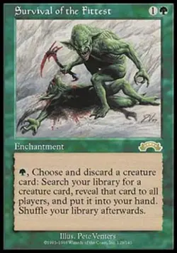 MTG English Survival of the Fittest Heavy Play Normal Exodus - Image 1
