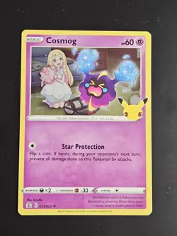 Pokemon Celebrations 25th Anniversary COSMOG 013/025 Holo Rare - Image 1