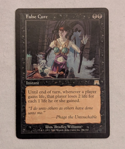 False Cure Onslaught Rare Instant MTG NM- - Image 1