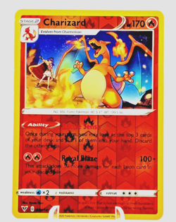Charizard 025/185-Vivid Voltage Reverse Holo Rare 2020 TCG Pokemon NM - Image 1