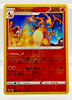 Charizard 025/185-Vivid Voltage Reverse Holo Rare 2020 TCG Pokemon NM - Image 2